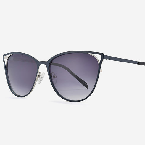 Angular Cat Eye Metal Women's Sunglasses Valencia